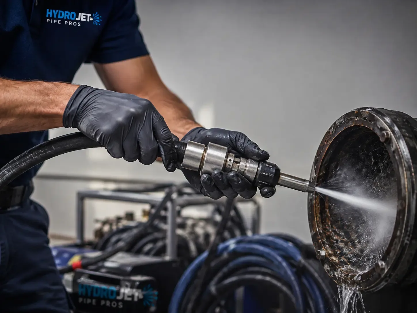 Hydro Jet Pipe Descaling in Challenge, CA